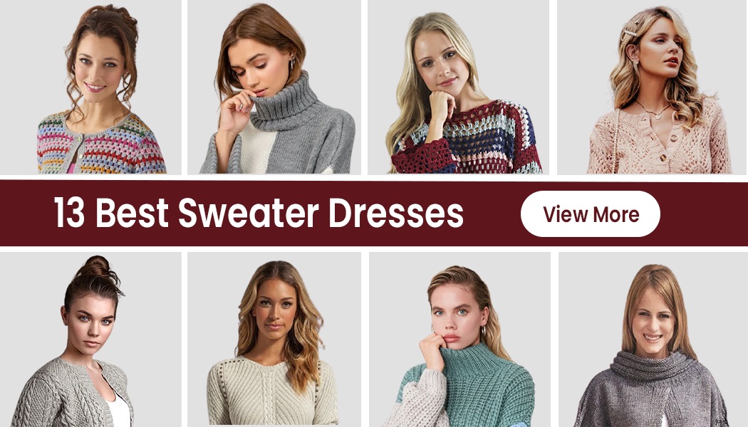 13 Cozy Sweater Dresses For This Winter